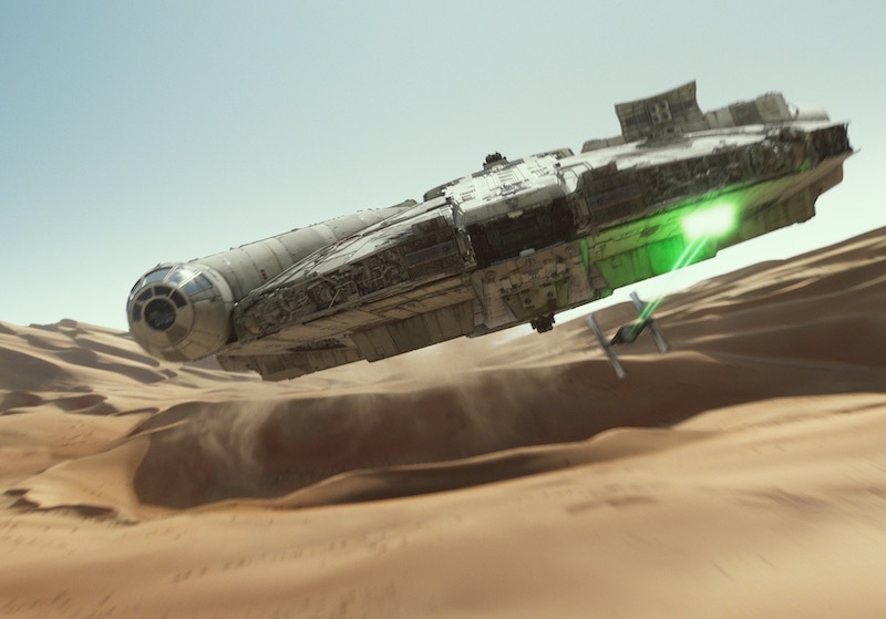 A picture of the Millennium Falcon